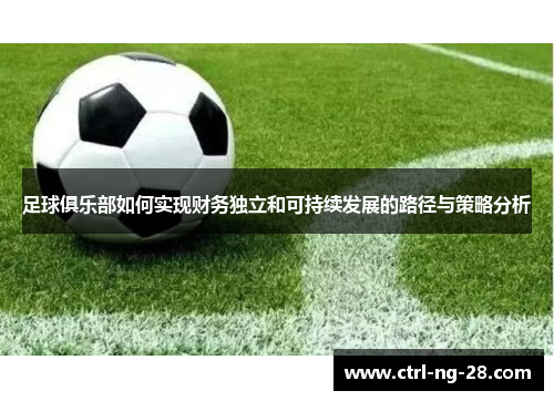 足球俱乐部如何实现财务独立和可持续发展的路径与策略分析 足球俱乐部如何实现财务独立和可持续发展的路径与策略分析